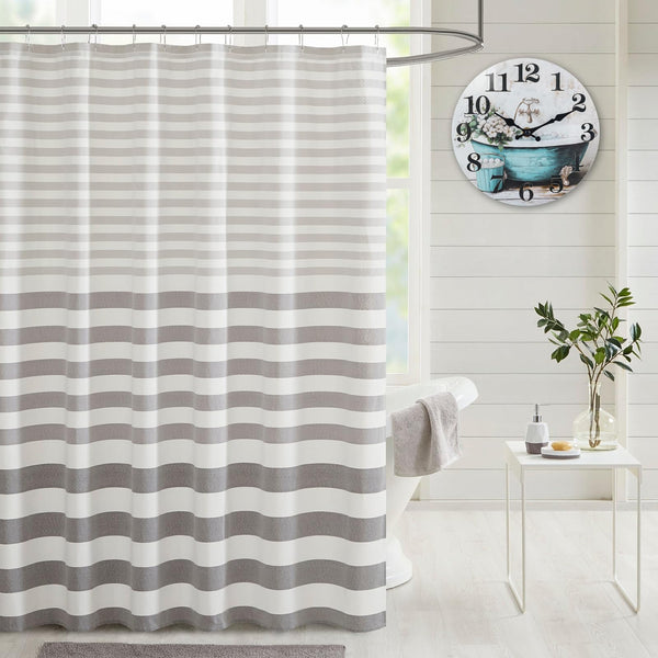 Bathroom Wall Clock,Rustic Style Waterproof Glass Shower Clock Wall Clock