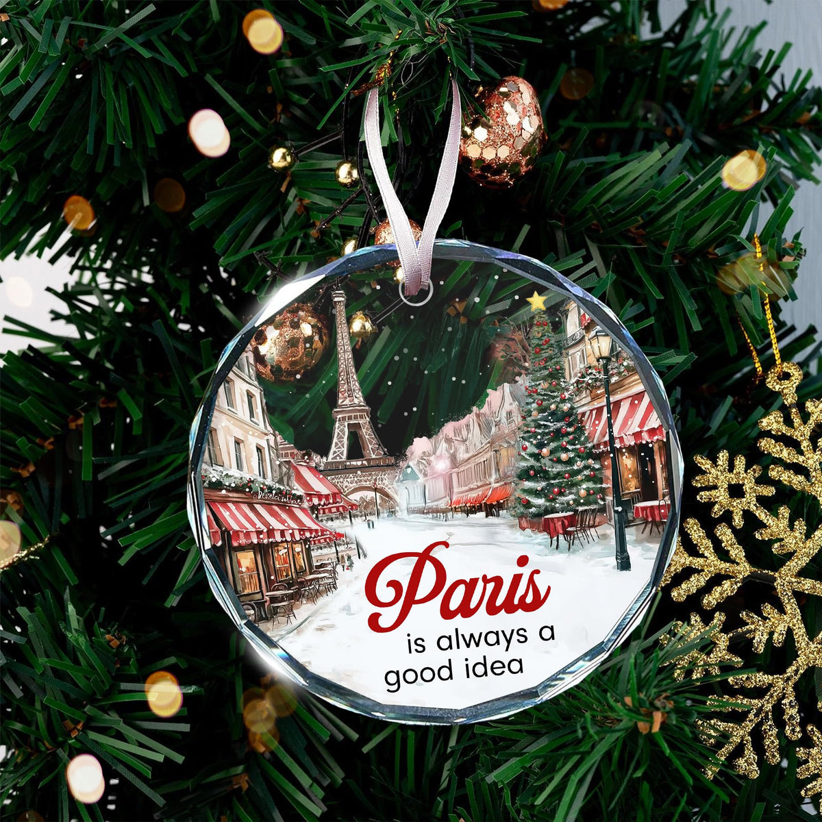 Paris Ornament - Exquisite Paris Christmas Ornament for Paris-Lovers, 2025 Edition Christmas Ornaments