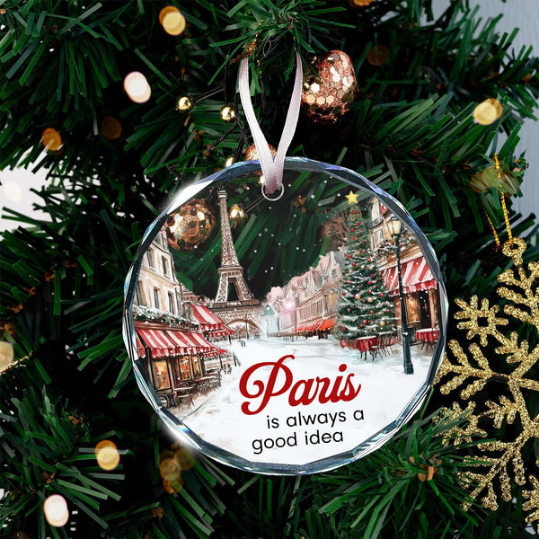 Paris Ornament - Exquisite Paris Christmas Ornament for Paris-Lovers, 2025 Edition Christmas Ornaments