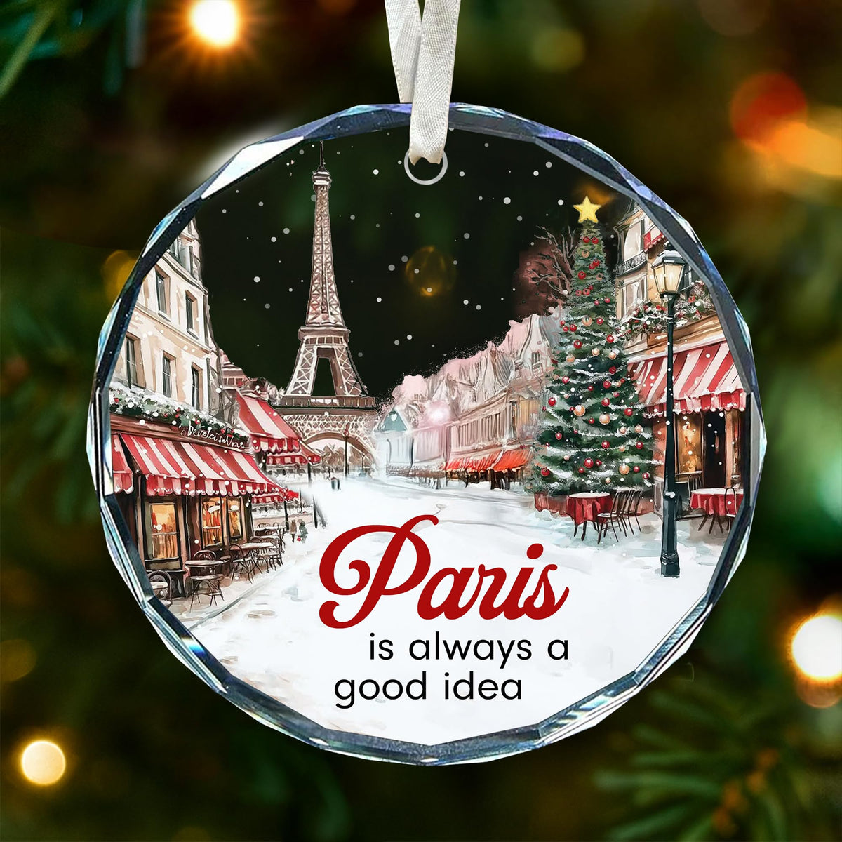 Paris Ornament - Exquisite Paris Christmas Ornament for Paris-Lovers, 2025 Edition Christmas Ornaments