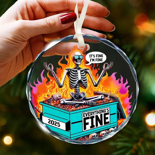 Dumpster Fire Ornament for Christmas Tree - Ideal Dumpster Fire Gifts for Him and Her