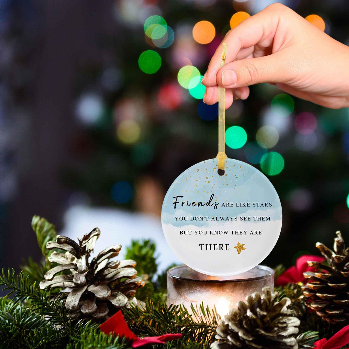 Best Friend Christmas Ornaments Gift 2025,Friendship Ornaments,Besties Forever Ornament,Friends Tree Ornaments