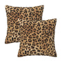Leopard Print Pillow Covers 18x18 in Couch Cheetah Print Pillow Case Sets of 2