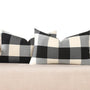 Black and White Lumbar Plaid Pillow Covers 12x20 Set of 2 Black Buffalo Check Pillow Covers