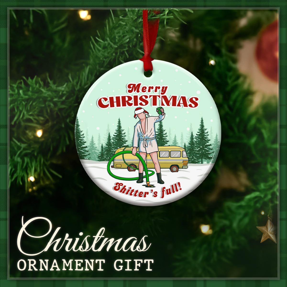 Funny Christmas Vacation Ornament 2025 - Hilarious Cousin-Inspired Holiday Decoration