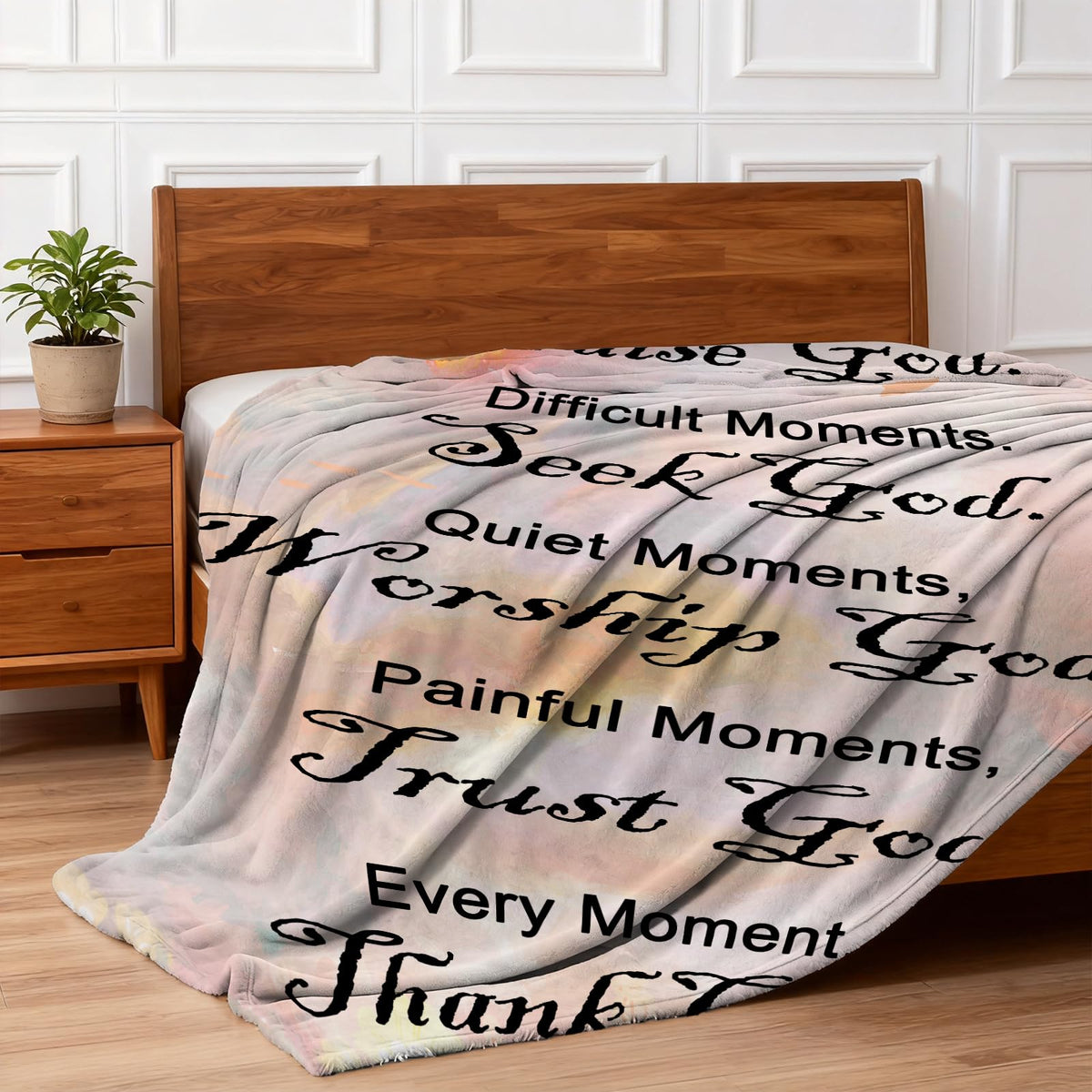Christian Gifts for Women Faith, Inspirational/Religious/Spiritual Gifts for Adults, Soft Throw Blankets