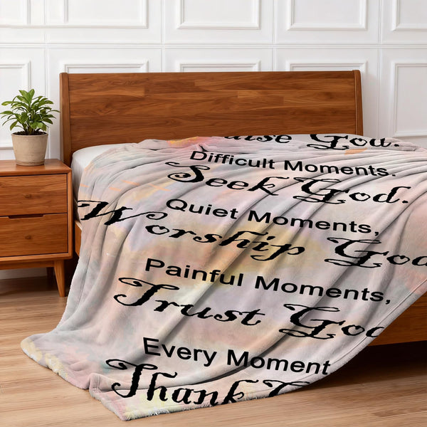 Christian Gifts for Women Faith, Inspirational/Religious/Spiritual Gifts for Adults, Soft Throw Blankets