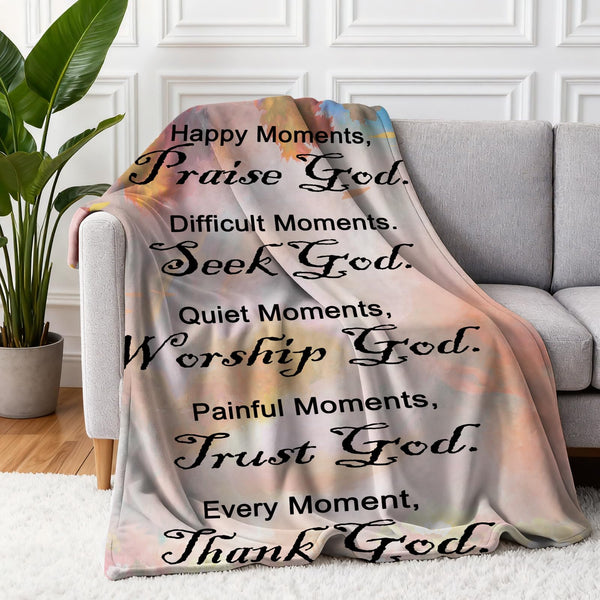 Gifts for Women Faith, Inspirational/Religious/Spiritual Gifts for Adults, Soft Throw Blankets