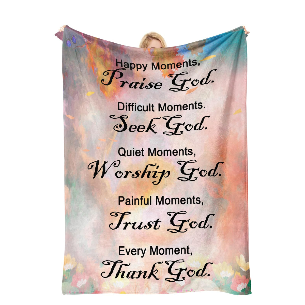 Gifts for Women Faith, Inspirational/Religious/Spiritual Gifts for Adults, Soft Throw Blankets