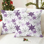 Christmas Throw Pillow Covers Decorative 18 X 18 Inches Pack of 2 Purple Grey