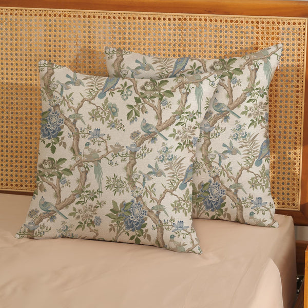 Boho Throw Pillow Covers 18x18 inch Set of 2,Bohemian Vintage Carpet Pattern Antique Ethnic Decor