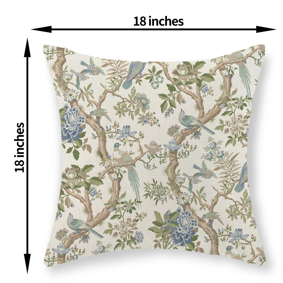 Boho Throw Pillow Covers 18x18 inch Set of 2,Bohemian Vintage Carpet Pattern Antique Ethnic Decor