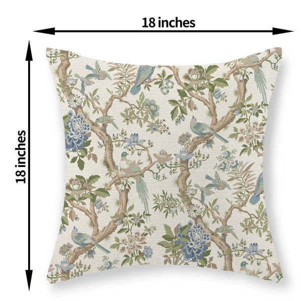 Boho Throw Pillow Covers 18x18 inch Set of 2,Bohemian Vintage Carpet Pattern Antique Ethnic Decor