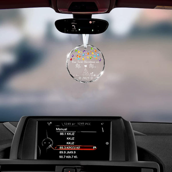 Christmas Ornaments 2025,Our First Christmas Married Ornaments Wedding Gifts for Couples 1st Xmas Married Ornament 2025