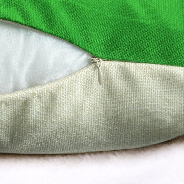 Christmas Pillow Covers 18x18 Inch for Christmas Decorations Throw Pillow Case Green and Red Stripe