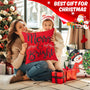 Set of 4 Merry Christmas Trees Reindeer Snowflake Throw Pillow Covers, 18 x 18 Inch Xmas Red Berries Hello Winter (Copy)