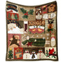 Christmas Throw Blanket for Couch 60x50,Plaid Winter Holiday Festival Cute Xmas Snowman Santa Gingerbread