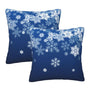 Pillow Covers Snowflake Blue Winter Christmas 2 Set Pillowcases