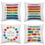 Inspirational Grounding Technique All Feelings are Okay Reversible Throw Pillow Covers 18x18 in Set of 4