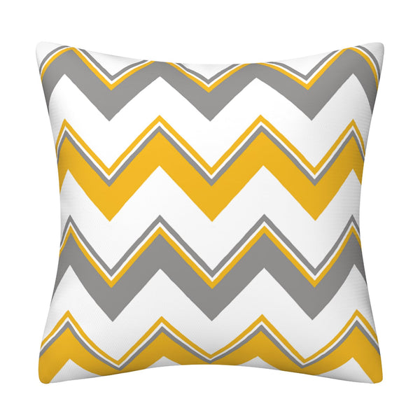 Yellow Pillow Covers 18x18 Set of 4 Modern Decorative Geometric