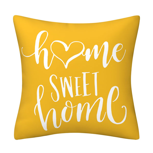 Yellow Pillow Covers 18x18 Set of 4 Modern Decorative Geometric