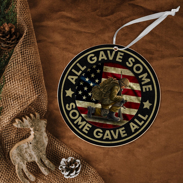 Christmas Veteran Gifts for Men Women - Ceramics Christmas Ornaments 2025 for Tree