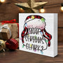 Funny Christmas Vacation Wooden Sign Decor - 'You Serious Clark' Block Sign for Table Shelf - Holiday Decorations 5 x 5 Inch