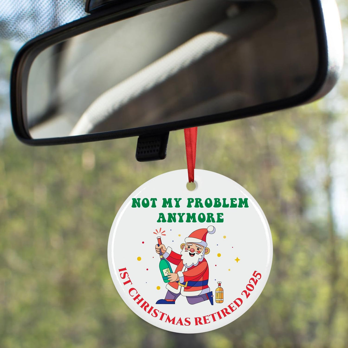 First Christmas Retired Ornament 2025, First Retirement Christmas Ornament Funny Retired Gift