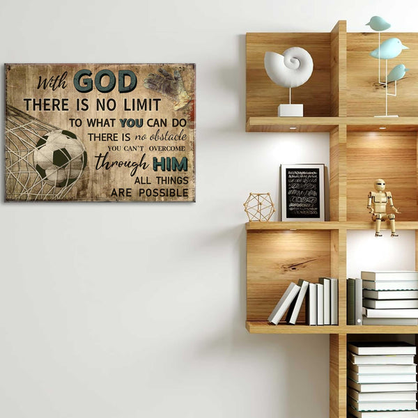 Football Sports Canvas Wall Art Religious Soccer Posters Prints Boys Room Picture Wall Decor Inspirational Quotes Football Paintings