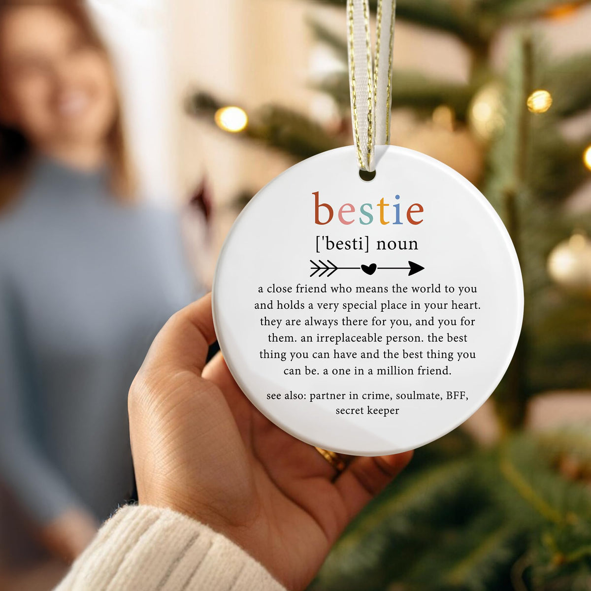 Friendship Christmas Ornament - Best Friend Gift - Friend Ornaments for Women