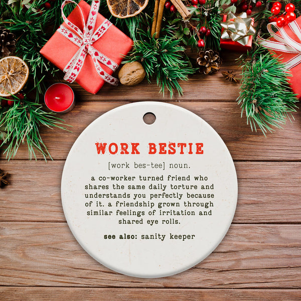 Friendship Gifts for Women, Best Friend, Funny, Work Besties, Sister, Friend Ornaments