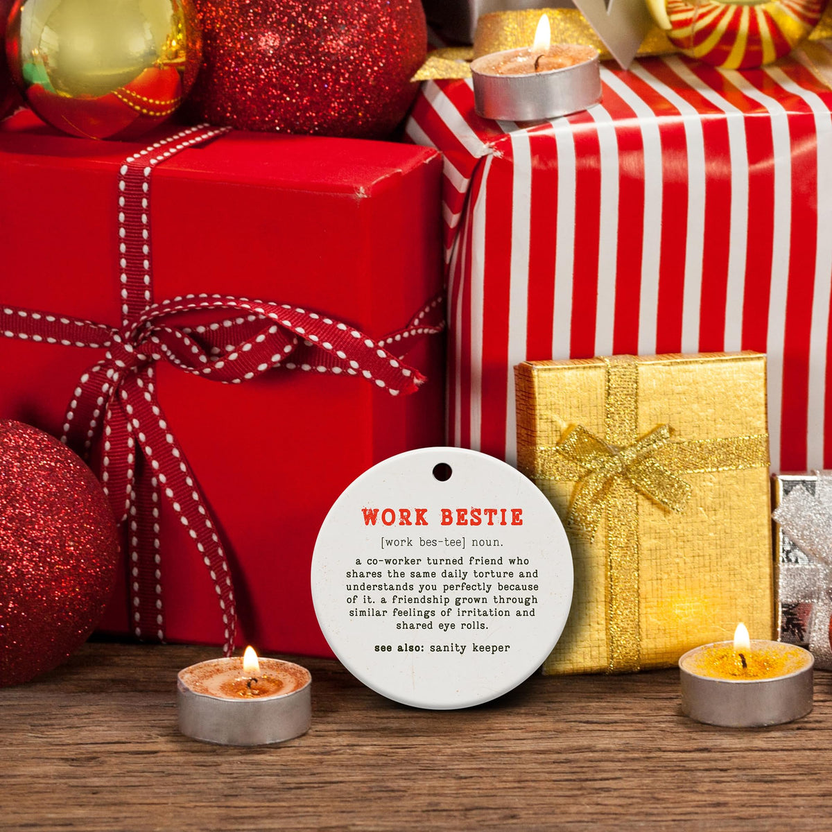 Friendship Gifts for Women, Best Friend, Funny, Work Besties, Sister, Friend Ornaments