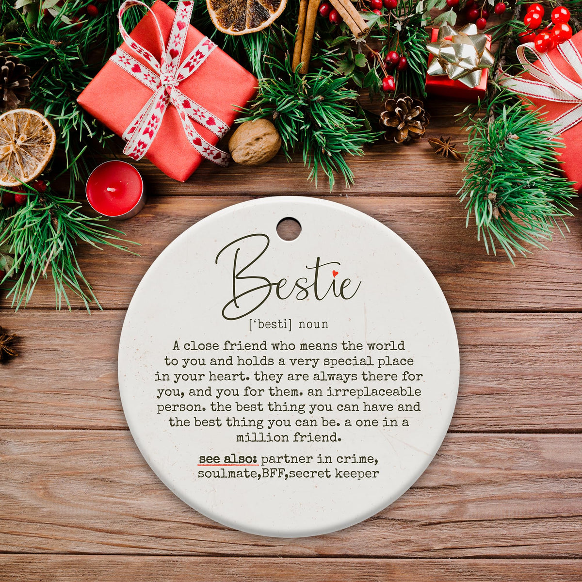 Friendship Gifts for Women, Best Friend, Funny, Work Besties, Sister, Friend Ornaments for Women