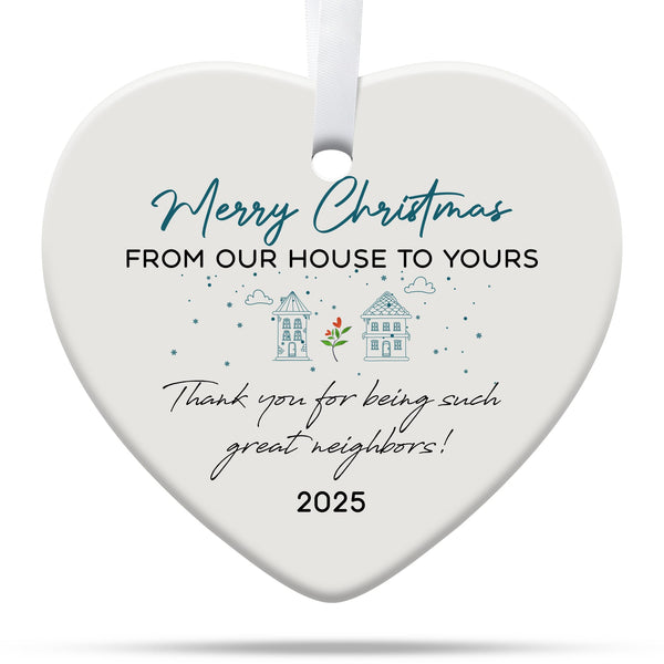 Neighbor Gifts Christmas Ornaments, Neighbor Christmas Ornaments 2025, Funny Friend BFF Bestie Neighbor