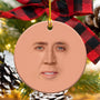 Funny Christmas Ceramic Ornaments for Women, Men - Xmas Trees Decorations - Hanging Ornaments