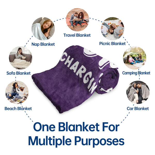 Funny Gifts for Mom Christmas, Mom is Charging Sloth Blanket, Birthday Gifts for Moms from Daguther Son