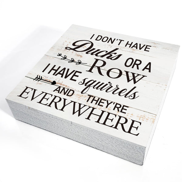 Funny Office Quote Wooden Box Sign Desk Decor Rustic Humorous Wood Block Plaque Box Sign
