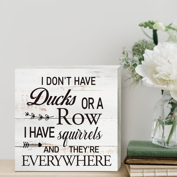 Funny Office Quote Wooden Box Sign Desk Decor Rustic Humorous Wood Block Plaque Box Sign