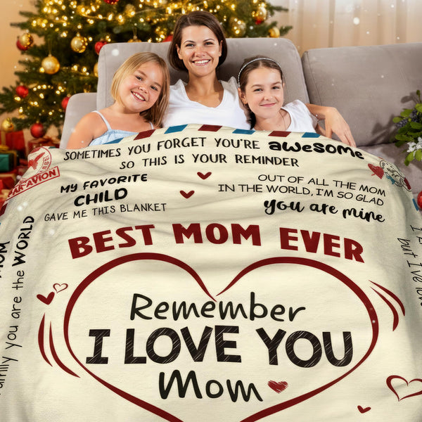 Christmas Birthday Gifts for Mom - Super Soft Fleece Throw Blanket for Couch Bed - Mom Birthday Gifts