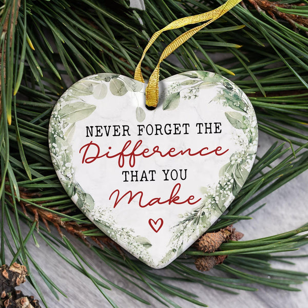 Thank You Christmas Ornament - Retirement, Leaving Job, Goodbye, Farewell Gift for Coworker