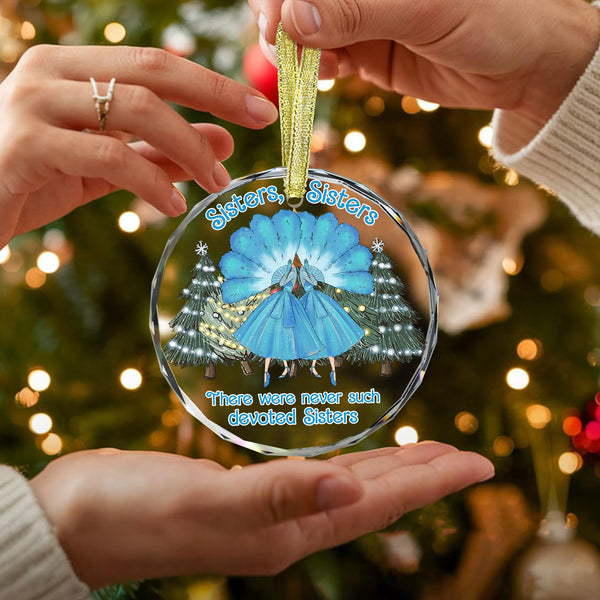 Sister Ornament for Sister, Women Best Friend- White Christmas Ornament 2025