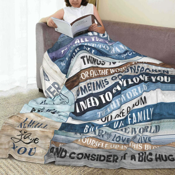 Gifts for Mom, Anniversary Birthday Gifts for Mom, Blanket to Mom from Daughter Son, Presents for Mother's Day