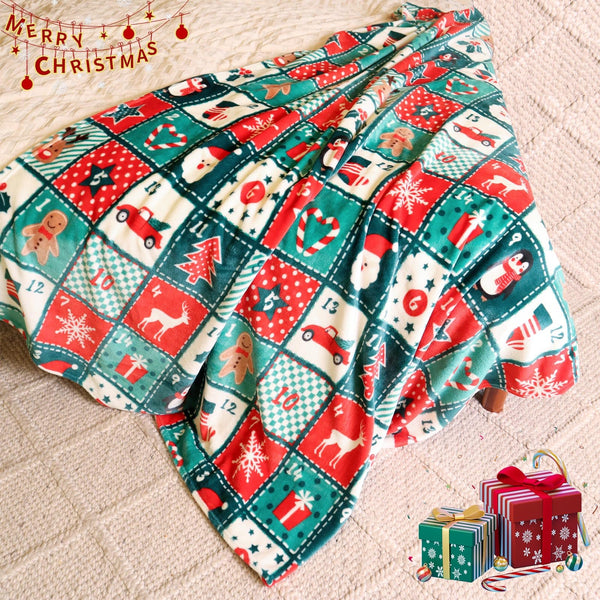 Cozy Printed Throw Christmas Collection Blanket - 300 GSM Fleece Throw Size Blanket for Home Decoration