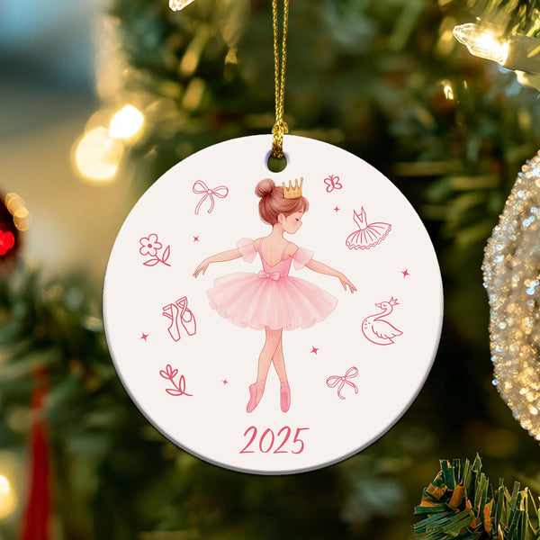 Ballerina Ornament 2025 - Ballet Gifts for Little Girls, Kids, Teens, Dancers - Ballet Ornaments
