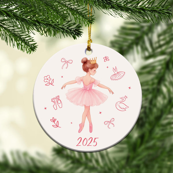 Ballerina Ornament 2025 - Ballet Gifts for Little Girls, Kids, Teens, Dancers - Ballet Ornaments