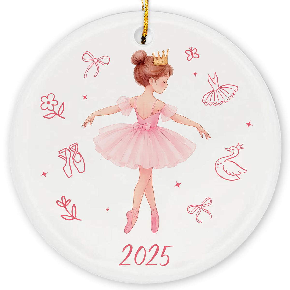 Ballerina Ornament 2025 - Ballet Gifts for Little Girls, Kids, Teens, Dancers - Ballet Ornaments