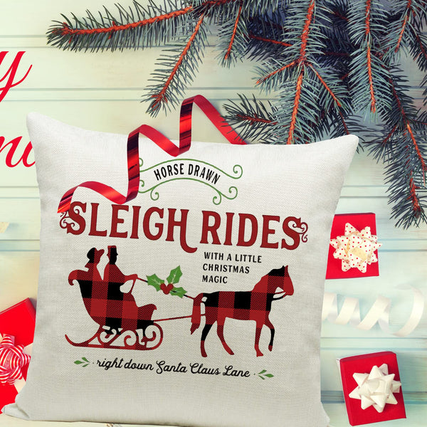 Christmas Pillow Covers 18 x 18 Inches Set of 4 - Xmas Series Cushion Cover Case