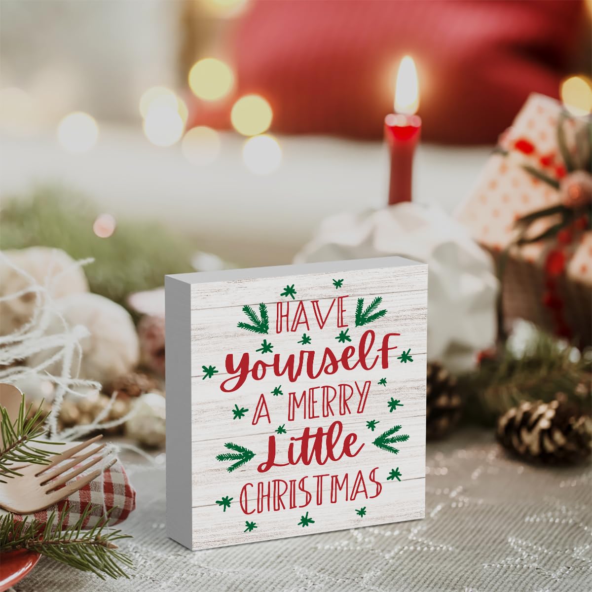 Have Yourself A Merry Little Christmas Wood Sign Christmas Decorations Indoor
