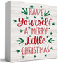 Have Yourself A Merry Little Christmas Wood Sign Christmas Decorations Indoor