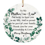 Mother in Law Christmas Ornament, Mother-in-Law Two-Sides Printed Ornament